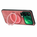 Xiaomi 17 Pro mobilskal med roterande stativ stressavlastande retro läderbaksida