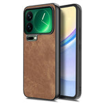 For Xiaomi 17 Pro Max Case Shockproof Slim Retro Leather Phone Back Cover