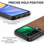 For Xiaomi 17 Pro Max Case Shockproof Slim Retro Leather Phone Back Cover
