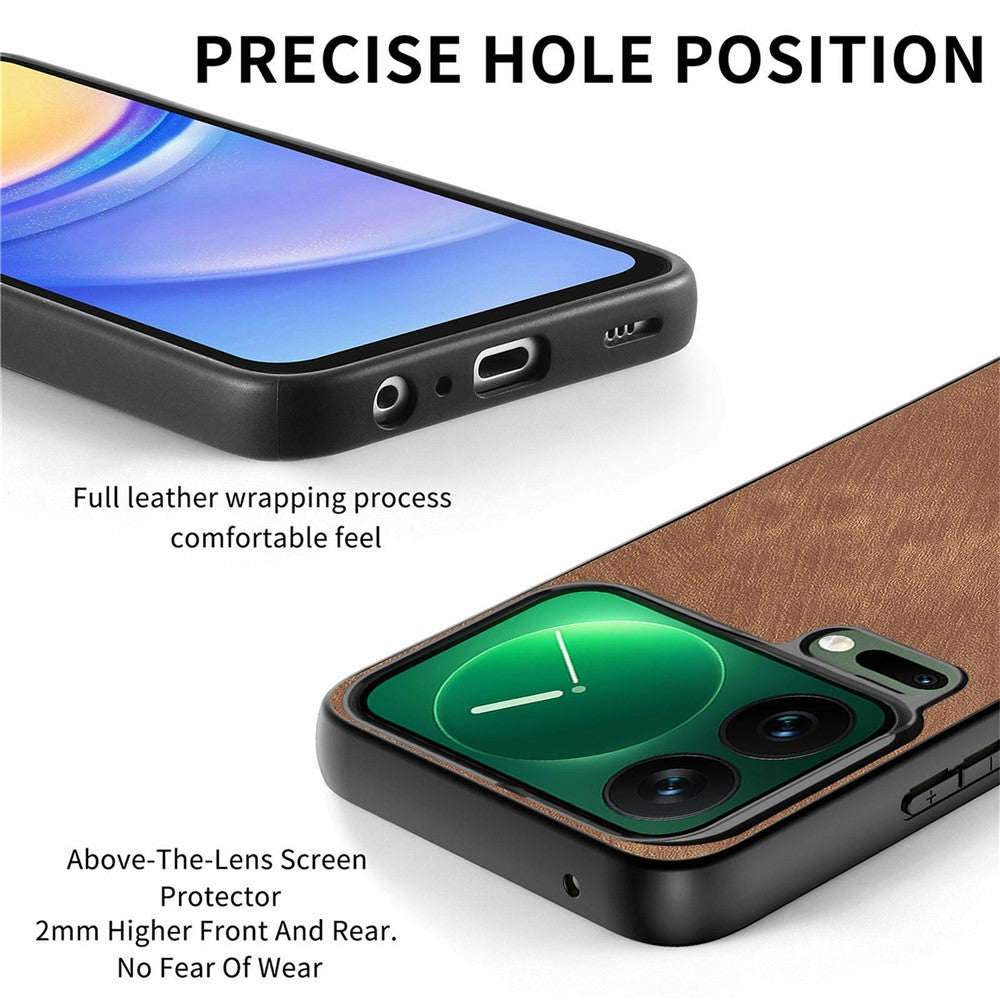 For Xiaomi 17 Pro Max Case Shockproof Slim Retro Leather Phone Back Cover