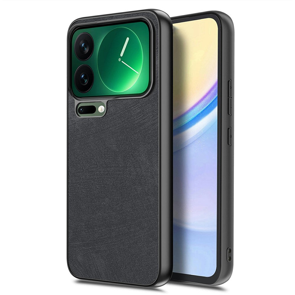 For Xiaomi 17 Pro Max Case Shockproof Slim Retro Leather Phone Back Cover