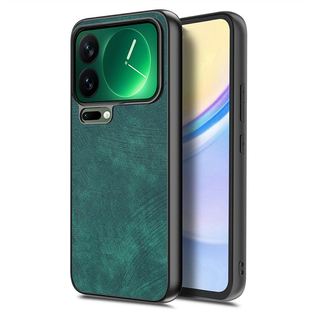 For Xiaomi 17 Pro Max Case Shockproof Slim Retro Leather Phone Back Cover