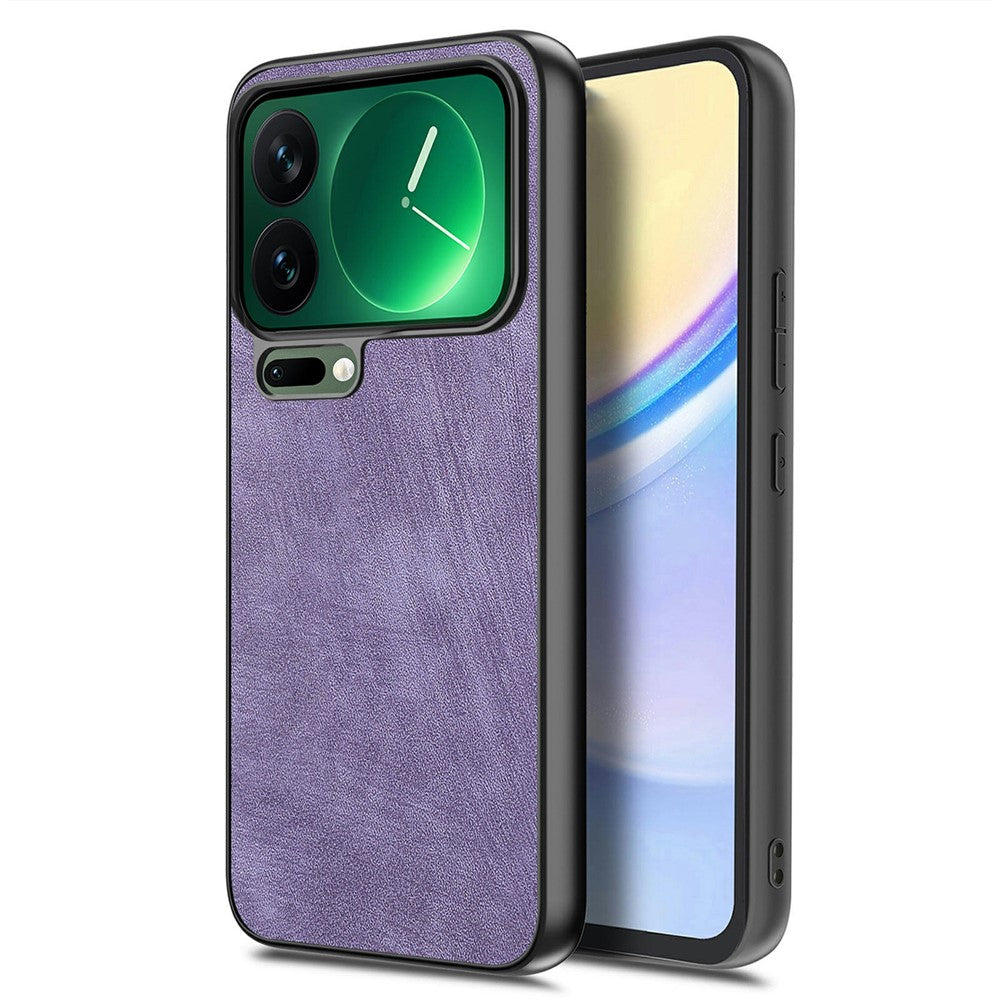 For Xiaomi 17 Pro Max Case Shockproof Slim Retro Leather Phone Back Cover