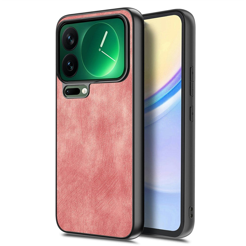 For Xiaomi 17 Pro Max Case Shockproof Slim Retro Leather Phone Back Cover
