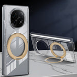 For Oppo Find N5 5G Kickstand Crystal Magnetic Case TPU PC Phone Cover Magnetic Hinge Protection