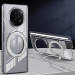 For Oppo Find N5 5G Kickstand Crystal Magnetic Case TPU PC Phone Cover Magnetic Hinge Protection