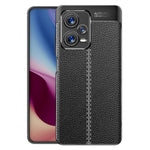TPU Case for Xiaomi Redmi Note 12 Pro+ 5G, Non-slip Grip Litchi Texture Protective Phone Cover