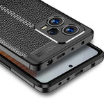 TPU Case for Xiaomi Redmi Note 12 Pro+ 5G, Non-slip Grip Litchi Texture Protective Phone Cover