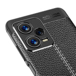 TPU Case for Xiaomi Redmi Note 12 Pro+ 5G, Non-slip Grip Litchi Texture Protective Phone Cover