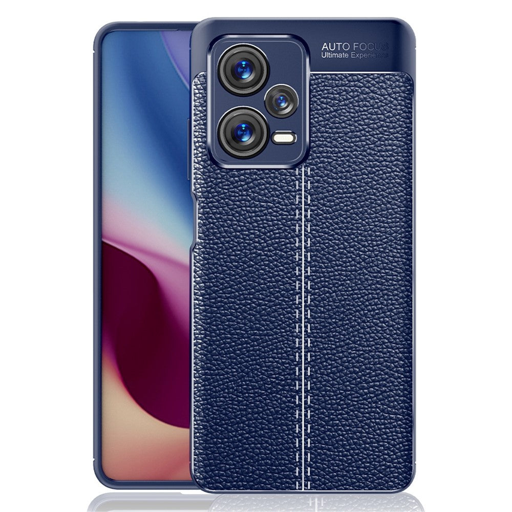 TPU Case for Xiaomi Redmi Note 12 Pro+ 5G, Non-slip Grip Litchi Texture Protective Phone Cover