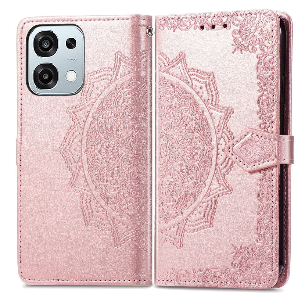 Til Oppo A6 Pro 5G / F31 5G Cover Pung Mandala Blomst Læder Telefoncover Stand View
