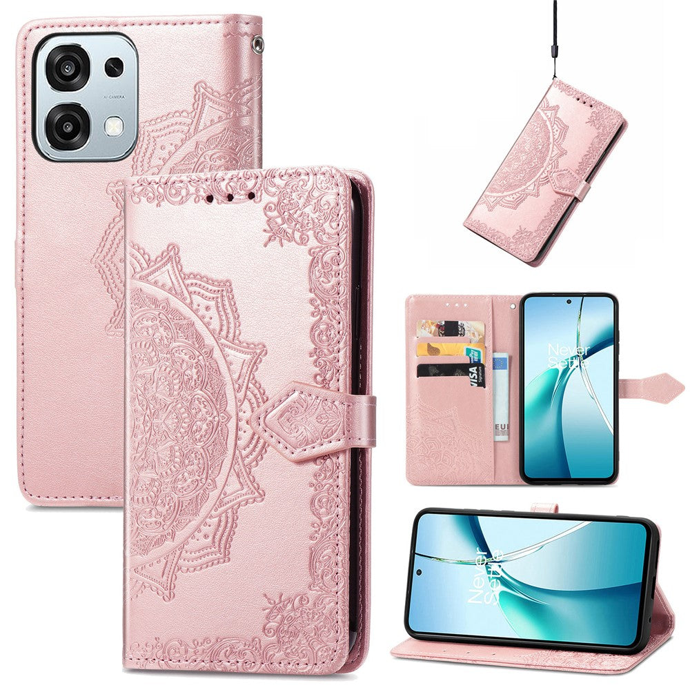 Til Oppo A6 Pro 5G / F31 5G Cover Pung Mandala Blomst Læder Telefoncover Stand View