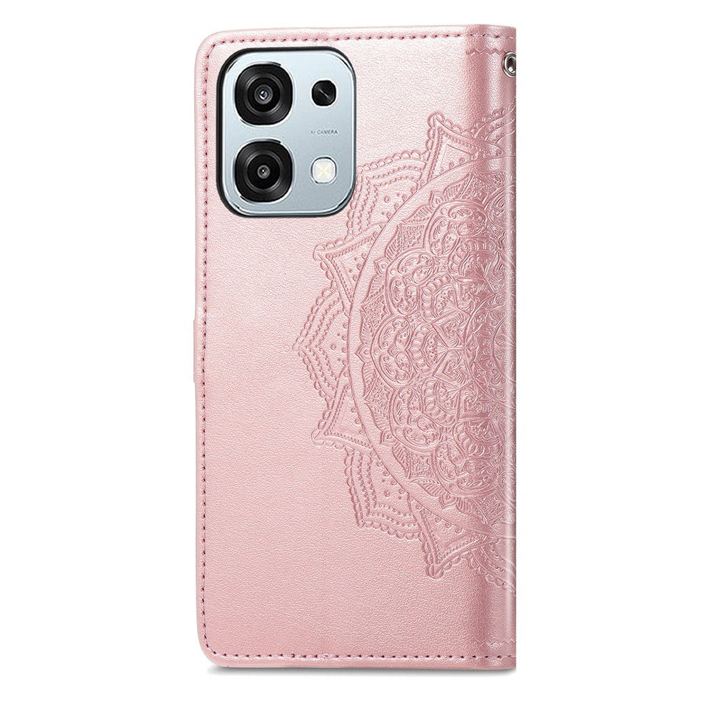 Til Oppo A6 Pro 5G / F31 5G Cover Pung Mandala Blomst Læder Telefoncover Stand View