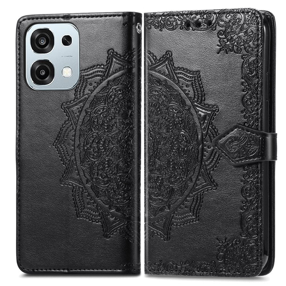 Til Oppo A6 Pro 5G / F31 5G Cover Pung Mandala Blomst Læder Telefoncover Stand View