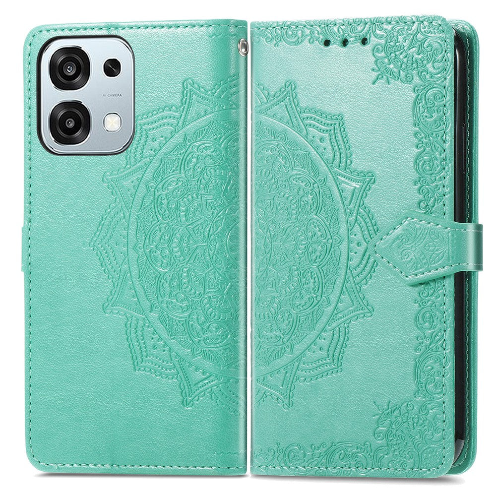 Til Oppo A6 Pro 5G / F31 5G Cover Pung Mandala Blomst Læder Telefoncover Stand View