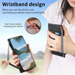 For Oppo A6 Pro 5G  /  F31 5G Case Wallet Tri-Color Stitching Leather Phone Cover with Elastic Wristband