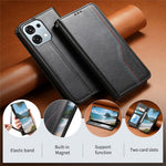 For Oppo A6 Pro 5G  /  F31 5G Case Wallet Tri-Color Stitching Leather Phone Cover with Elastic Wristband