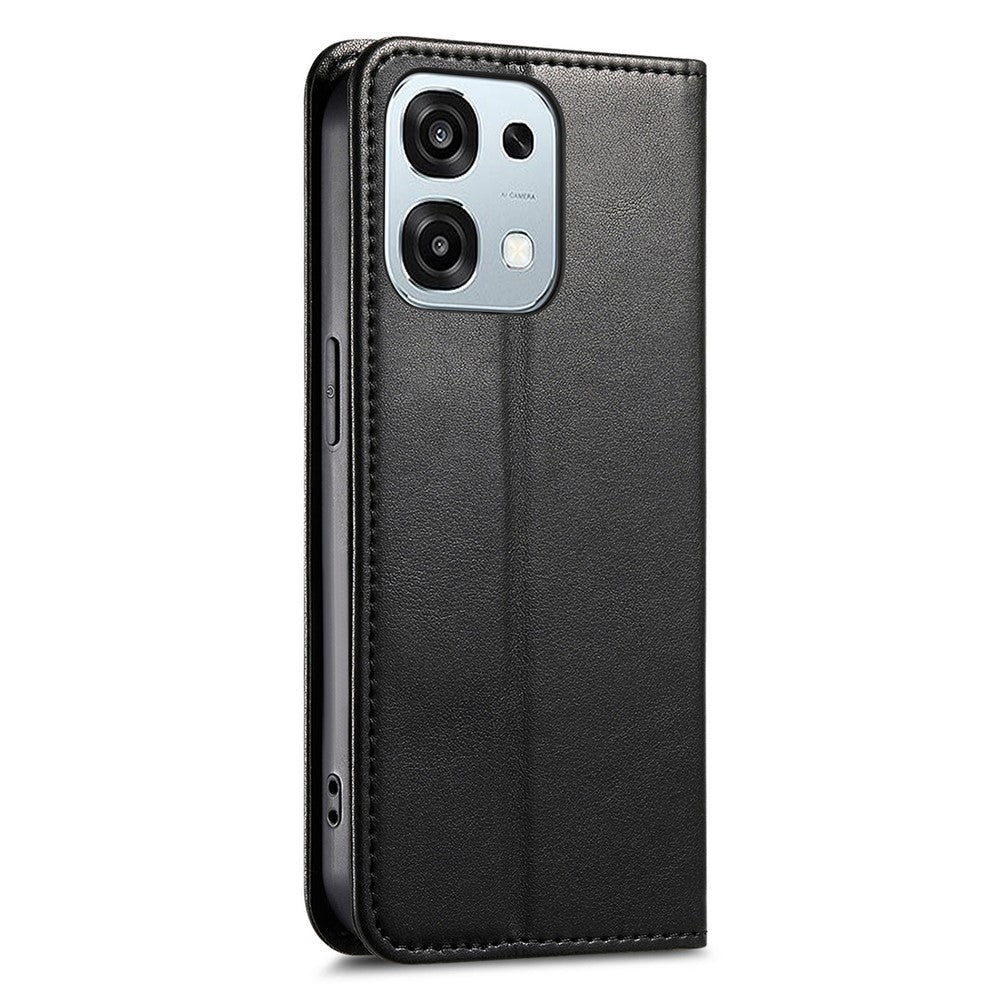 For Oppo A6 Pro 5G  /  F31 5G Case Wallet Tri-Color Stitching Leather Phone Cover with Elastic Wristband