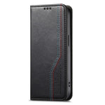 For Oppo A6 Pro 5G  /  F31 5G Case Wallet Tri-Color Stitching Leather Phone Cover with Elastic Wristband