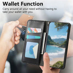 For Oppo A6 Pro 5G  /  F31 5G Case Wallet Tri-Color Stitching Leather Phone Cover with Elastic Wristband