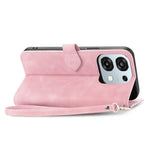 For Oppo A6 Pro 5G  /  F31 5G Zipper Wallet Case with Strap Flower Imprint PU Leather Phone Cover