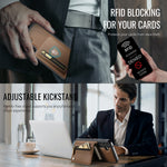 JEEHOOD til Samsung Galaxy A55 5G Cover J12 Magnetisk Aftagelig Lynlås Pung Stativ Læder Bagcover Magnetisk Cover