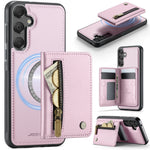 JEEHOOD til Samsung Galaxy A55 5G Cover J12 Magnetisk Aftagelig Lynlås Pung Stativ Læder Bagcover Magnetisk Cover