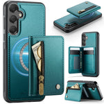 JEEHOOD til Samsung Galaxy A55 5G Cover J12 Magnetisk Aftagelig Lynlås Pung Stativ Læder Bagcover Magnetisk Cover