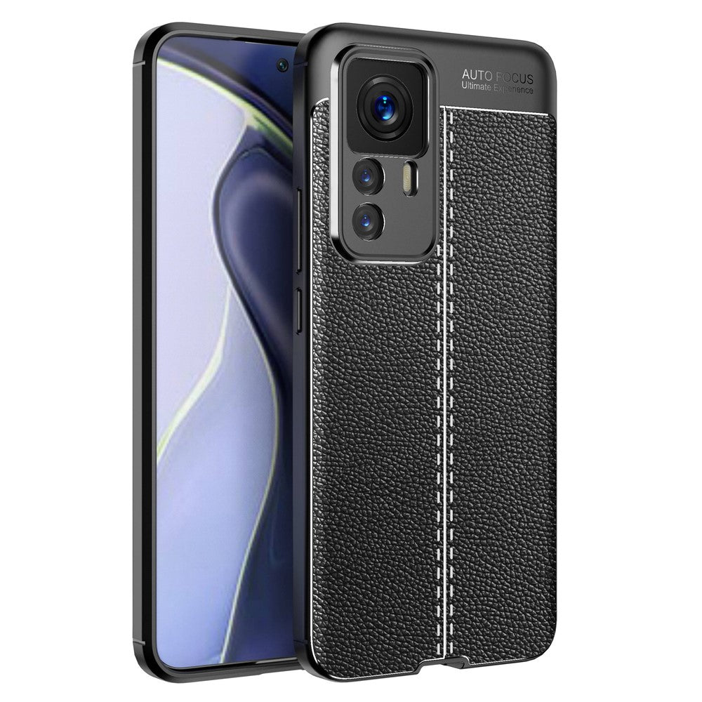 TPU Case for Xiaomi 12T 5G / 12T Pro 5G / Redmi K50 Ultra 5G, Litchi Texture Protective Phone Back Protector Cover