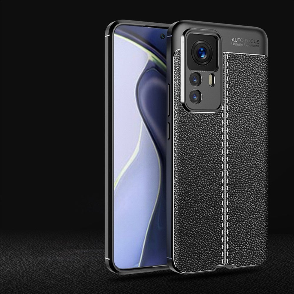 TPU Case for Xiaomi 12T 5G / 12T Pro 5G / Redmi K50 Ultra 5G, Litchi Texture Protective Phone Back Protector Cover