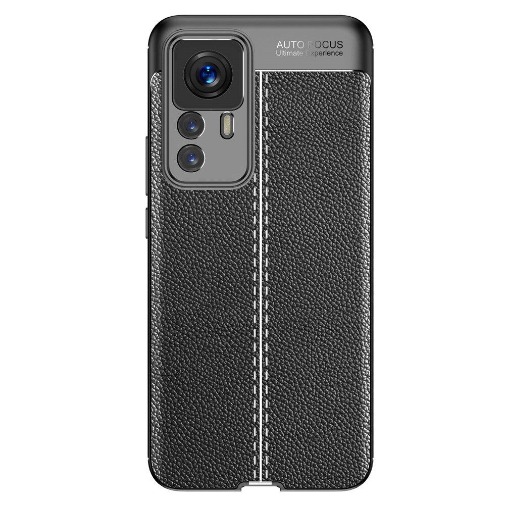 TPU Case for Xiaomi 12T 5G / 12T Pro 5G / Redmi K50 Ultra 5G, Litchi Texture Protective Phone Back Protector Cover