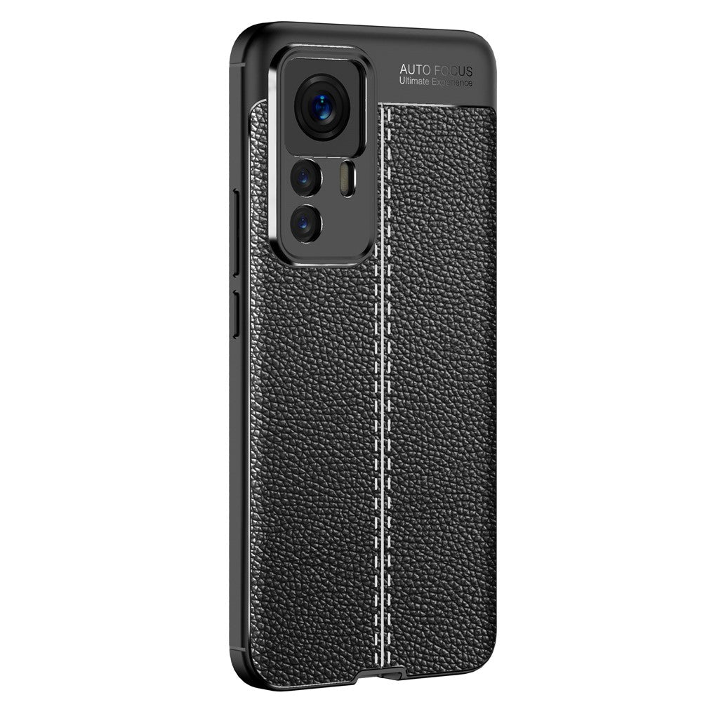 TPU Case for Xiaomi 12T 5G / 12T Pro 5G / Redmi K50 Ultra 5G, Litchi Texture Protective Phone Back Protector Cover