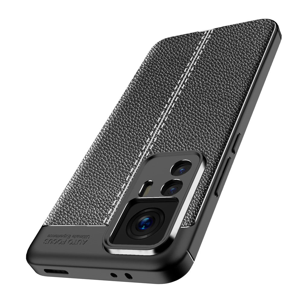 TPU Case for Xiaomi 12T 5G / 12T Pro 5G / Redmi K50 Ultra 5G, Litchi Texture Protective Phone Back Protector Cover