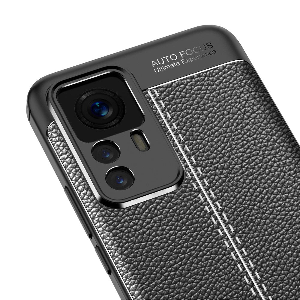 TPU Case for Xiaomi 12T 5G / 12T Pro 5G / Redmi K50 Ultra 5G, Litchi Texture Protective Phone Back Protector Cover