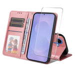 ENKAY For Samsung Galaxy S26  HAT PRINCE Wallet Case Leather Phone Stand Cover with 0.18mm Screen Protector, Ultrasonic Fingerprint Unlock