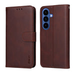 ENKAY For Samsung Galaxy S26  HAT PRINCE Wallet Case Leather Phone Stand Cover with 0.18mm Screen Protector, Ultrasonic Fingerprint Unlock