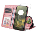 ENKAY HAT PRINCE For Motorola Edge 70 5G PU Leather Wallet Case Phone Stand Cover with 9H Tempered Glass