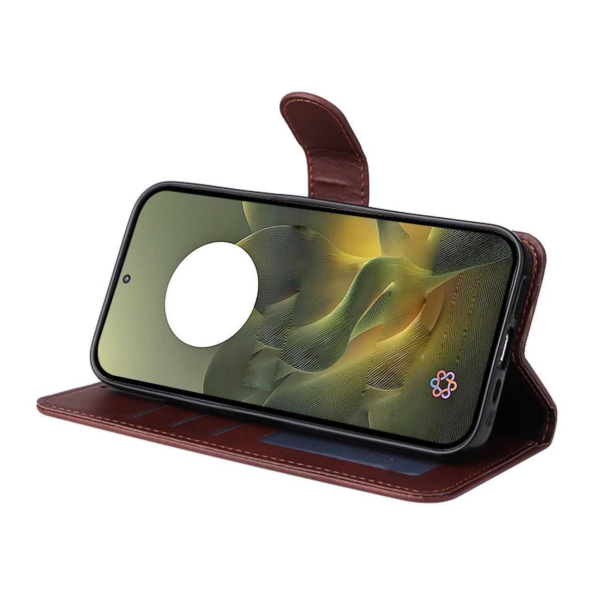 ENKAY HAT PRINCE For Motorola Edge 70 5G PU Leather Wallet Case Phone Stand Cover with 9H Tempered Glass