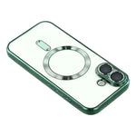 For iPhone 17 Magnetic Case CD Veins Glass Lens Guard TPU Phone Back Cover