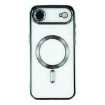 For iPhone Air Magnetic Case CD Veins Glass Lens Guard TPU Phone Back Cover