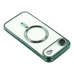 For iPhone Air Magnetic Case CD Veins Glass Lens Guard TPU Phone Back Cover