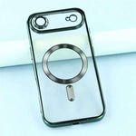 For iPhone Air Magnetic Case CD Veins Glass Lens Guard TPU Phone Back Cover