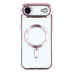 For iPhone Air Magnetic Case CD Veins Glass Lens Guard TPU Phone Back Cover