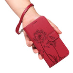 For Honor Magic8 Pro 5G Leather Wallet Case with Strap Dandelion Imprint Phone Stand Cover