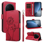 For Honor Magic8 5G Leather Wallet Case with Strap Dandelion Imprint Phone Stand Cover