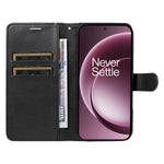 For OnePlus 15 5G Leather Wallet Case with Strap Solid Color Phone Stand Cover