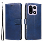 For OnePlus 15 5G Leather Wallet Case with Strap Solid Color Phone Stand Cover