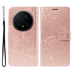 For Honor Magic8 Pro 5G Wallet Case Floral Butterfly Imprinted Leather Phone Cover Stand