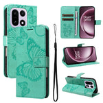 OnePlus 15 5G Plånboksfodral Blommigt Fjärilspräglat Läderfodral mobilfodral Stativ