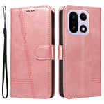 OnePlus 15 5G Plånboksfodral T-formade linjer Lädermobilfodral Stativ